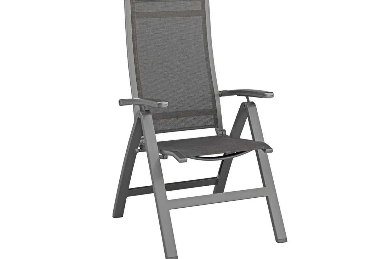 Clearance Altura Garten-Essgruppe, anthrazit, Alu/Textilene, Tisch 180/240x100cm, 8 Klappstühle Garten-Essgruppen