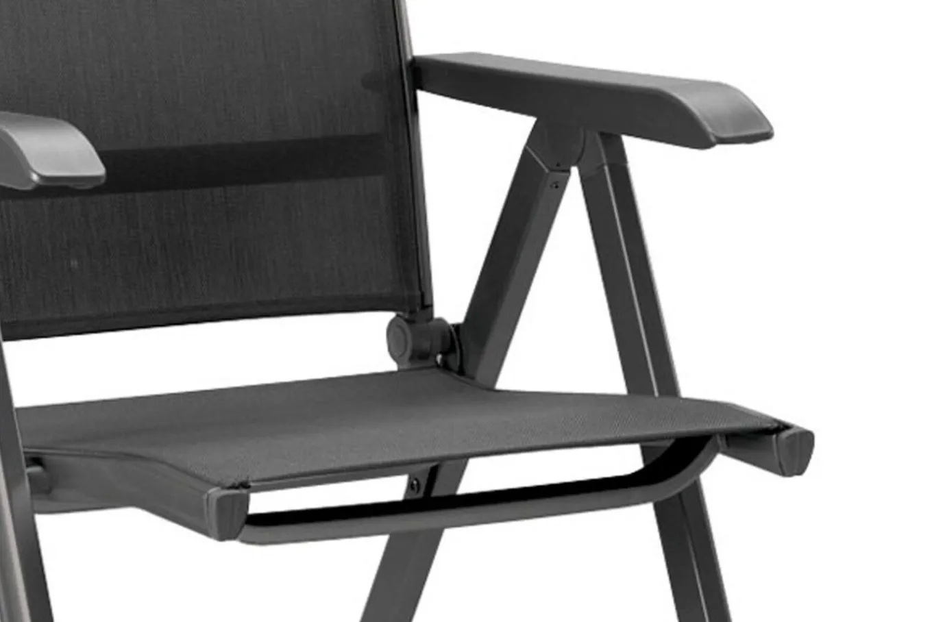 Discount BasicPlus Garten-Essgruppe, anthrazit, Alu/Textilene, Tisch 180/240x100cm, 4 Stapel-, 2 Klappstühle Garten-Essgruppen
