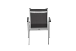 Outlet BasicPlus Garten-Essgruppe, silber, Alu/Textilene, Tisch 180/240x100cm, 6 Stapel-, 2 Klappstühle Garten-Essgruppen