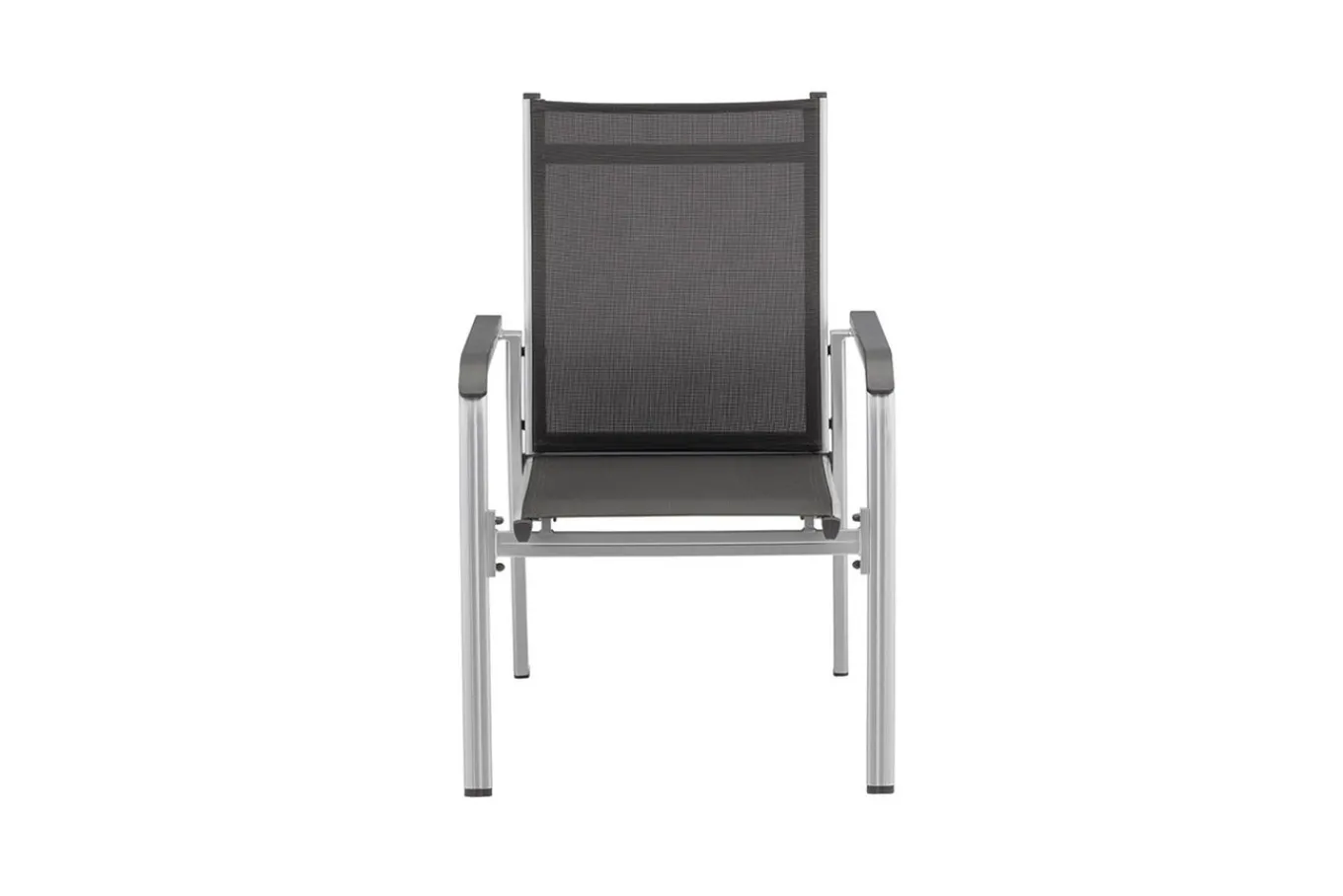 Hot BasicPlus Garten-Essgruppe, 6 Personen, ausziehbar, 180-240cm, Alu/Textilene, Stapelsessel Garten-Essgruppen