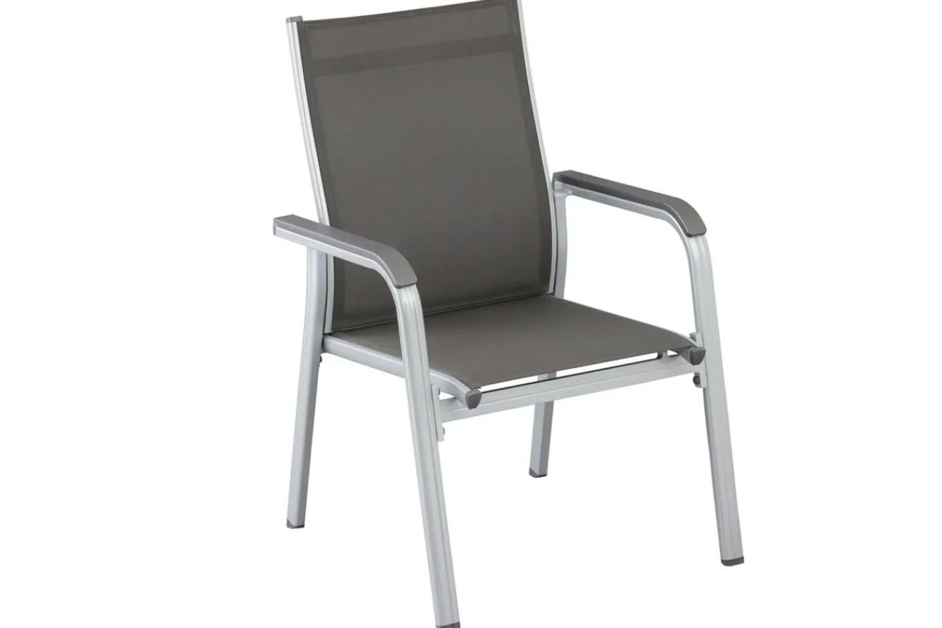 Hot BasicPlus Garten-Essgruppe, 6 Personen, ausziehbar, 180-240cm, Alu/Textilene, Stapelsessel Garten-Essgruppen
