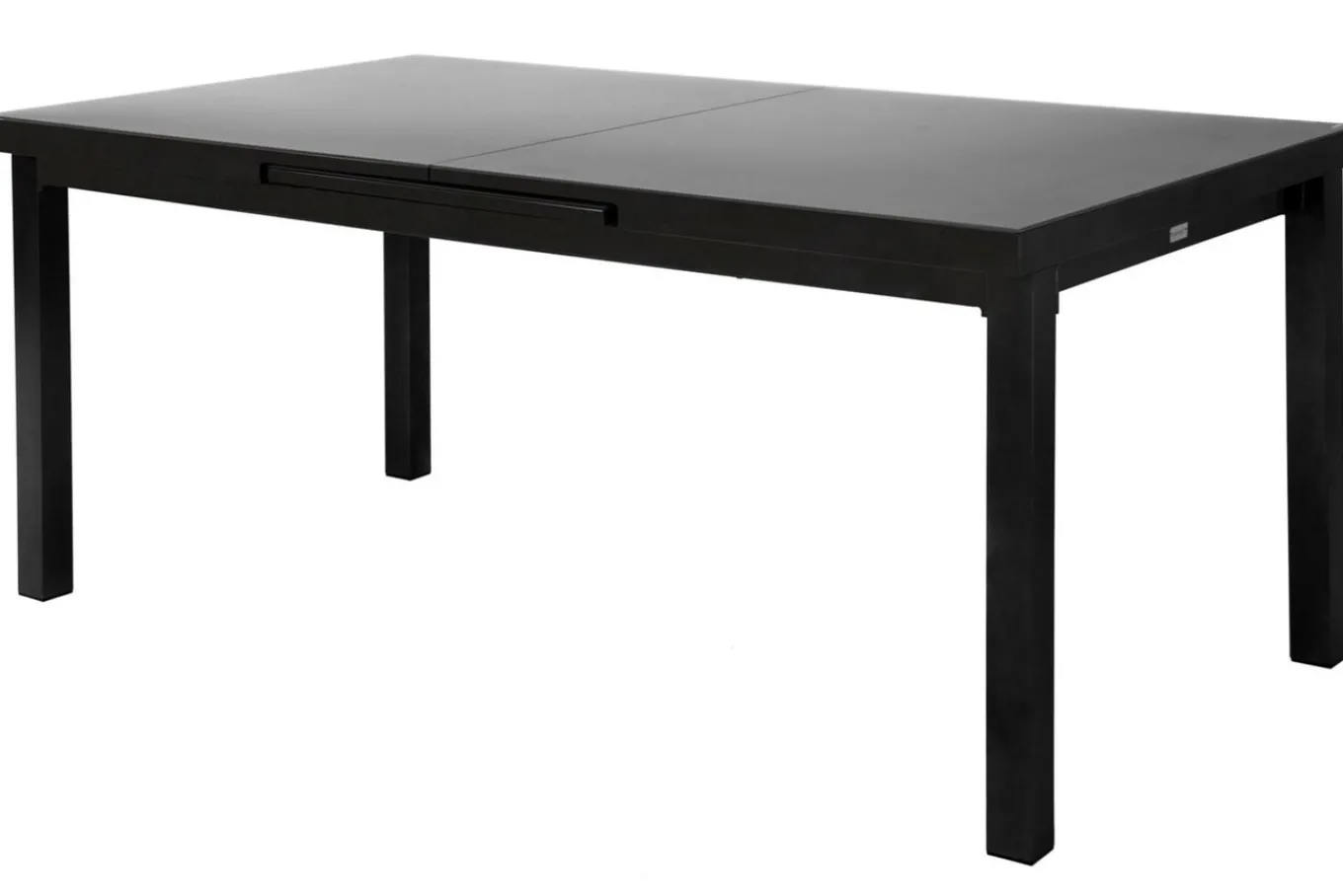 Best BasicPlus Garten-Essgruppe, anthrazit, Alu/Textilene, Tisch 180/240x100cm, 8 Stapelsessel Garten-Essgruppen|Aluminium-Gartenmöbel