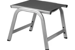 Hot BasicPlus Hocker, silber/anthrazit, Alu/Textilene, 0301203-0000 Gartenstühle & Gartensessel