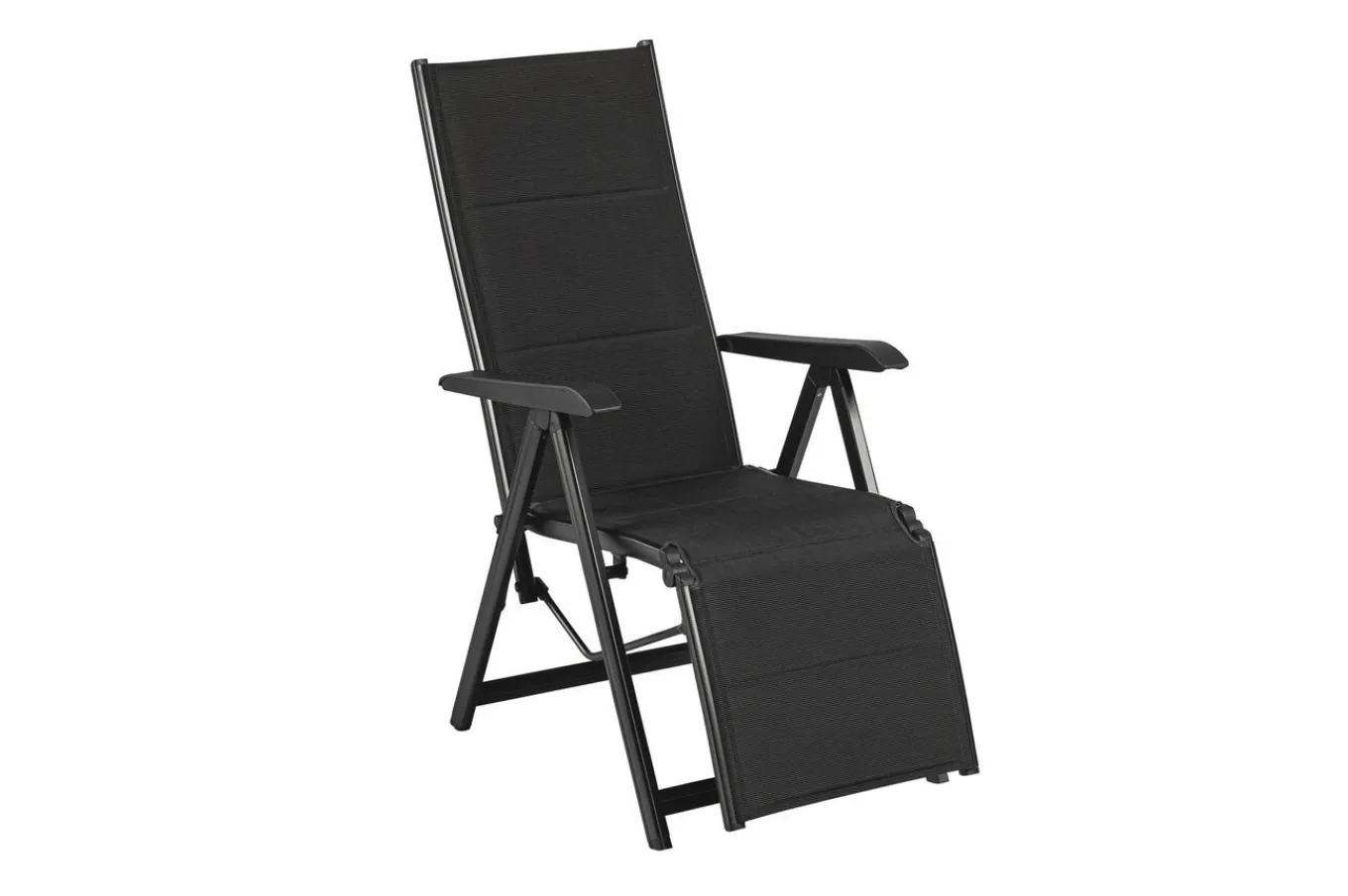 Discount BasicPlus PaddedRelaxsessel, anthrazit, Alu/Textilene, 0301216-9400, verstellbare Rückenlehne Aluminium-Gartenmöbel|Gartenstühle & Gartensessel
