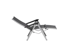 Online BASIC PLUS Padded Relaxsessel, silber/anthrazit meliert, Alu/Outdoorgewebe, klappbar, robust, 0301216-9000 Aluminium-Gartenmöbel|Gartenstühle & Gartensessel
