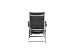 Online BASIC PLUS Padded Relaxsessel, silber/anthrazit meliert, Alu/Outdoorgewebe, klappbar, robust, 0301216-9000 Aluminium-Gartenmöbel|Gartenstühle & Gartensessel