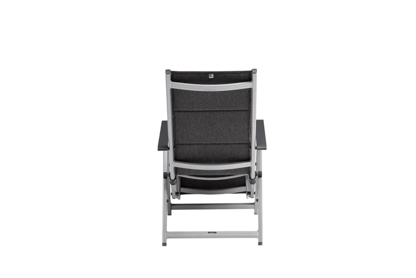 Online BASIC PLUS Padded Relaxsessel, silber/anthrazit meliert, Alu/Outdoorgewebe, klappbar, robust, 0301216-9000 Aluminium-Gartenmöbel|Gartenstühle & Gartensessel