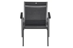 Online Basic PlusPremium, anthrazit/lakritz, Alu/Outdoorgewebe, 4x Stapelsessel (0102405-7000) Garten-Essgruppen