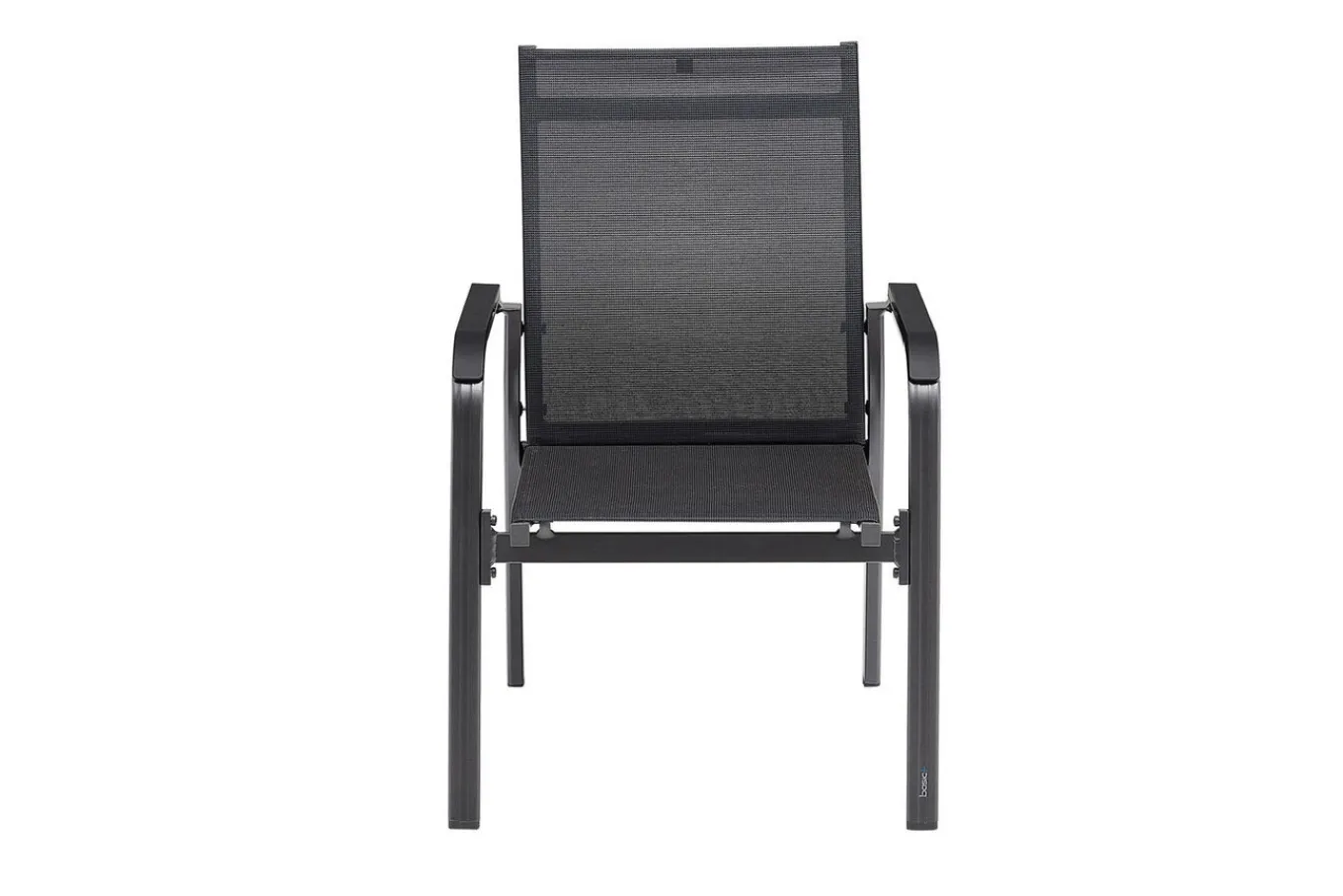 BasicPlus Premium, anthra/lakritz, Alu/Outdoorgewebe, 6x Stapelsessel (0102405-7000) Garten-Essgruppen|Aluminium-Gartenmöbel