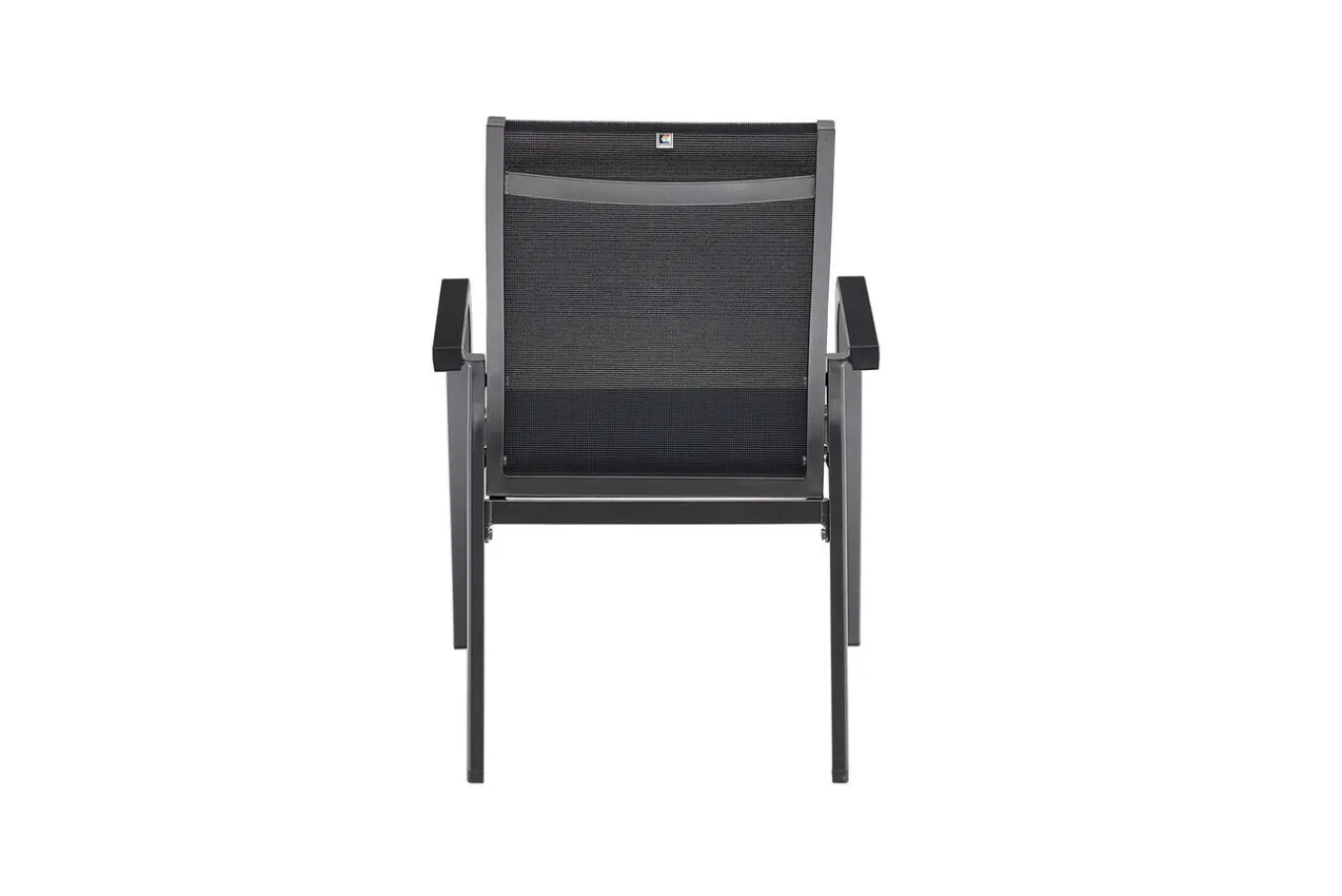 Outlet BasicPlus Premium Garten-Essgruppe, anthrazit, Alu/Spraystone, Tisch 180/240x90 cm, 6 Stapelsessel Garten-Essgruppen|Aluminium-Gartenmöbel