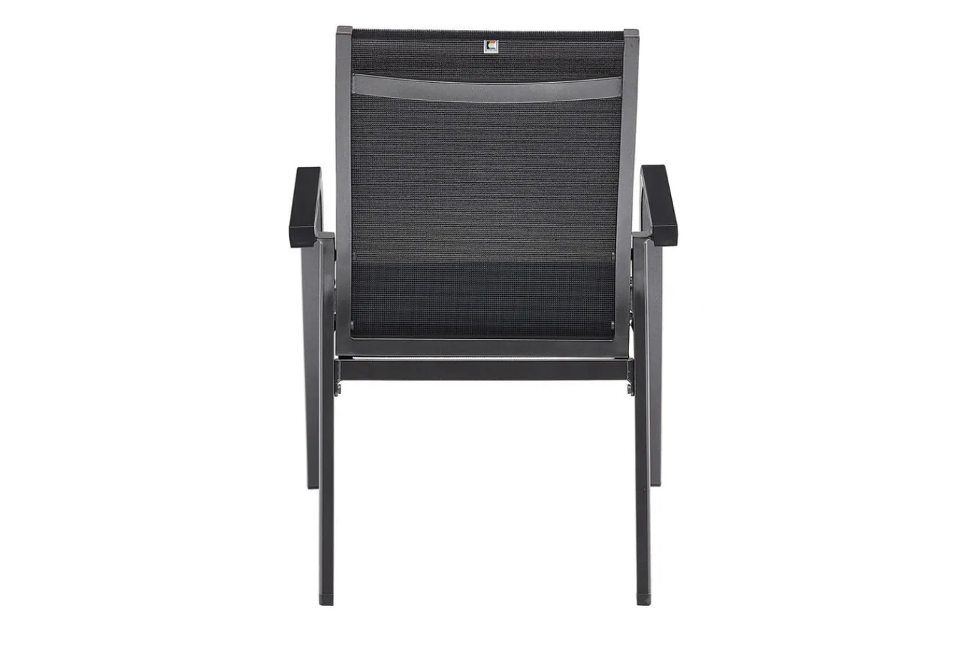 Discount BasicPlus Premium Garten-Essgruppe, anthrazit, Alu/Textilene, Tisch 180/240 cm, 6 Stapelsessel Garten-Essgruppen|Aluminium-Gartenmöbel