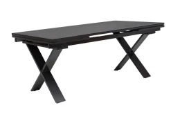 Clearance BasicPlus Premium Garten-Essgruppe, anthr., Alu/Spraystone, Tisch 180/280 cm, 10 Stapelsessel Garten-Essgruppen|Aluminium-Gartenmöbel