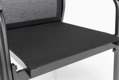 Best BasicPlus Premium Garten-Essgruppe, anthr., Alu/Spraystone, Tisch 180/280 cm, 8 Stapelsessel Garten-Essgruppen|Aluminium-Gartenmöbel