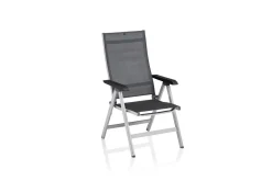 Hot Basic Plus Premium Klappstuhl, silber/lakritz, Alu/Outdoorgewebe,0102401-0000 Aluminium-Gartenmöbel|Gartenstühle & Gartensessel