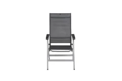 Hot Basic Plus Premium Klappstuhl, silber/lakritz, Alu/Outdoorgewebe,0102401-0000 Aluminium-Gartenmöbel|Gartenstühle & Gartensessel