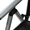 Outlet BasicPlus Pro Balkon-Set, silber/anthrazit, Aluminium/Textilene/KETTALUX, Tisch Ø 70 cm, klappbar, pflegeleicht Balkonmöbel-Set|Aluminium-Gartenmöbel