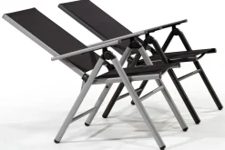Discount BasicPlus Pro Garten-Essgruppe, 6 Personen, ausziehbarer Tisch 180–240 cm, Aluminium/Textilene, Exklusivmodell Garten-Essgruppen