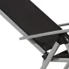 Sale BasicPlus Pro Garten-Essgruppe, silber/anthrazit, Alu/Textilene, 160 x 90 cm, 4 Klappstühle Garten-Essgruppen