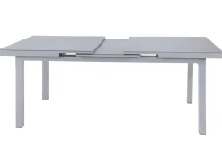 Best BasicPlus Pro Garten-Essgruppe, silber/anthrazit, Alu/Textilene, 180/240 x 100 cm, 6 Klappstühle inkl. 6 Auflagen Garten-Essgruppen