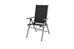 Best BasicPlus Pro Garten-Essgruppe, anthrazit/silber, Alu/Textilene/KETTALUX, Tisch 140 x 95 cm, 2 Klappstühle Garten-Essgruppen