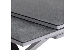 Best BasicPlus Pro Garten-Essgruppe, silber/anthrazit, Alu/Textilene, ausziehbarer Tisch 180/280 x 100 cm, 6 Stapelsessel Garten-Essgruppen