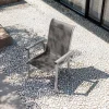Online BasicPlus Pro Stapelsessel, silber/anthrazit, Aluminium/Textilene, 70 x 65 x 99 cm, stapelbar Gartenstühle & Gartensessel
