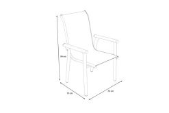 Online BasicPlus Pro Stapelsessel, silber/anthrazit, Aluminium/Textilene, 70 x 65 x 99 cm, stapelbar Gartenstühle & Gartensessel