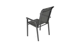 Online BasicPlus Pro Stapelsessel 6er-Set, anthrazit, Aluminium Textilene, 70 x 65 x 99 cm, stapelbar Aluminium-Gartenmöbel|Gartenstühle & Gartensessel