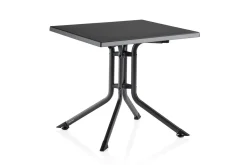 Sale Boulevard/Basic Plus Balkon-Set, anthrazit, Alu/KETTALUX/Textilene, Klapptisch 80 x 80 cm, 2 Klappstühle Balkonmöbel-Set|Aluminium-Gartenmöbel