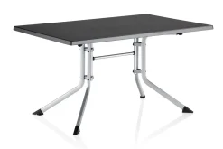 Clearance BOULEVARD Klapptisch, silber/anthrazit, Alu/KETTALUX, 140 x 95 cm, klappbar, pflegeleicht, 0307020-0000 Gartentische