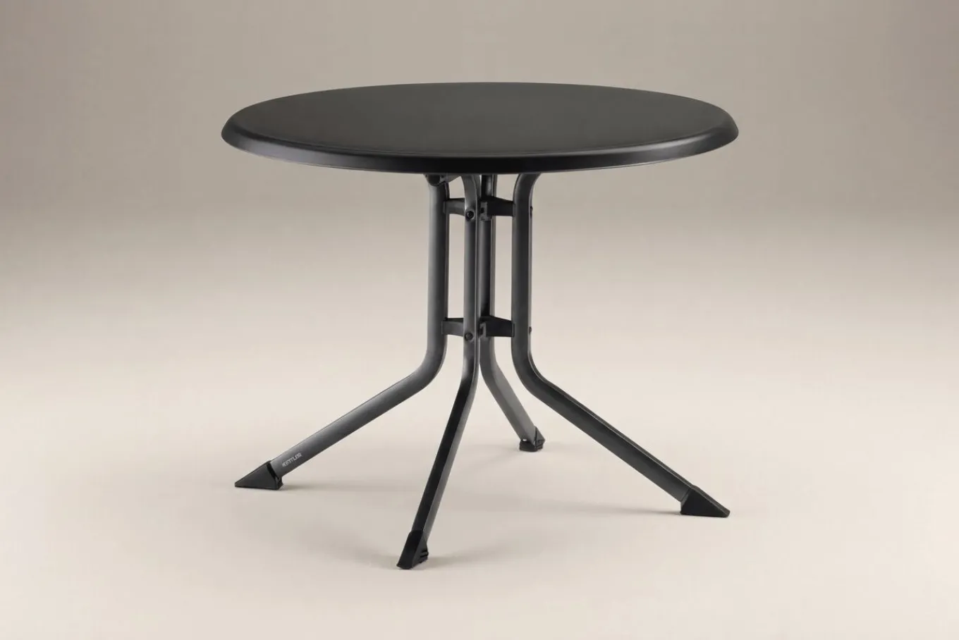 Sale BOULEVARD Klapptisch, anthrazit, Aluminium/KETTALUX, Ø 70 cm, schmutzabweisend, klappbar, rund Gartentische