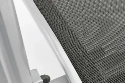 Sale Cubic/Basic Plus Garten-Essgruppe, silber/anthrazit, Alu/Textilene, Tisch 160 x 90 cm, 4 Stapelsessel, 2 Klappstühle Garten-Essgruppen