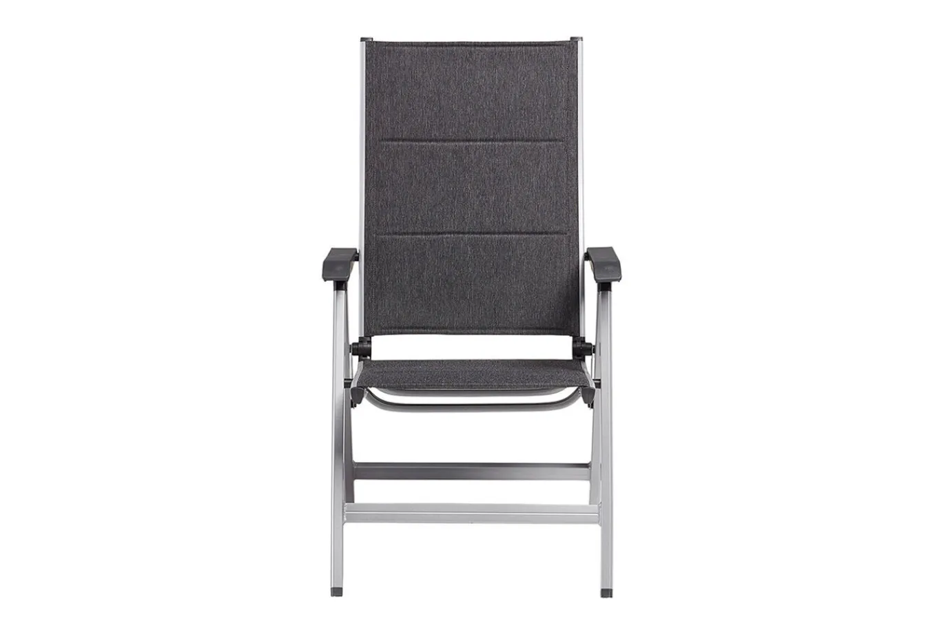 Sale Cubic/ Basic Plus Padded Garten-Essgruppe, silber/anthrazit, Alu/Textilene, Tisch 160 x 90 cm, 4 Klappstühle Garten-Essgruppen