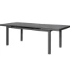Discount Garten-Essgruppe, anthrazit/bordeaux, Alu/Polyester, 180/240 x 100 cm, ausziehbar, 6 Klappstühlen inkl. Auflagen Garten-Essgruppen