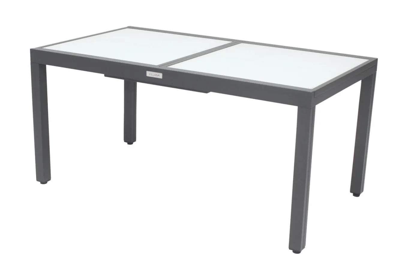 Hot Garten-Essgruppe mit 6 Stühlen, anthrazit/weiß, Alu/Textilene, ausziehbar & klappbar, robust & witterungsbeständig Garten-Essgruppen|Aluminium-Gartenmöbel