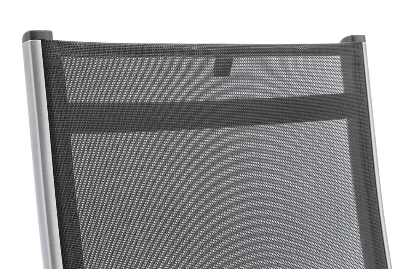 Garten-Essgruppe mit 6 Klappstühlen und Outdoor-Teppich, silber/anthrazit/andorra-weiß, Aluminium/Textilene, ausziehbarer Tisch 180/240 x 100 cm Garten-Essgruppen