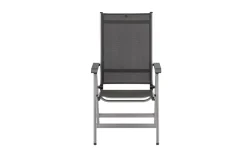 Best KETTLER Garten-Essgruppe, silber/anthrazit, Alu/Textilene, Tisch 180/240 x 100 cm, 6 Klappstühle, inkl. Auflagen Garten-Essgruppen