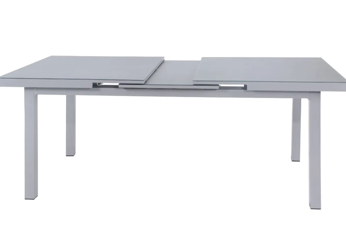 Best KETTLER Garten-Essgruppe, silber/anthrazit, Alu/Textilene/, Tisch 180/240 x 100 cm, 6 Klappstühle, inkl. Auflagen Garten-Essgruppen