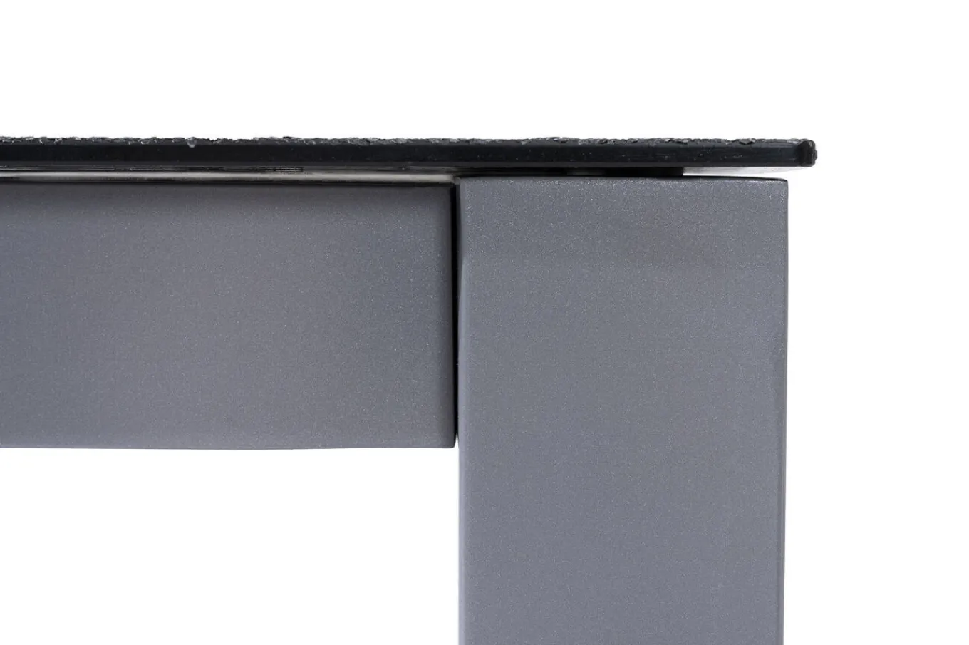 Sale Granada Garten-Essgruppe, silber/anthrazit, Alu/Spraystone/Textil, 160x95 cm, 6 Stapelsessel Garten-Essgruppen|Aluminium-Gartenmöbel