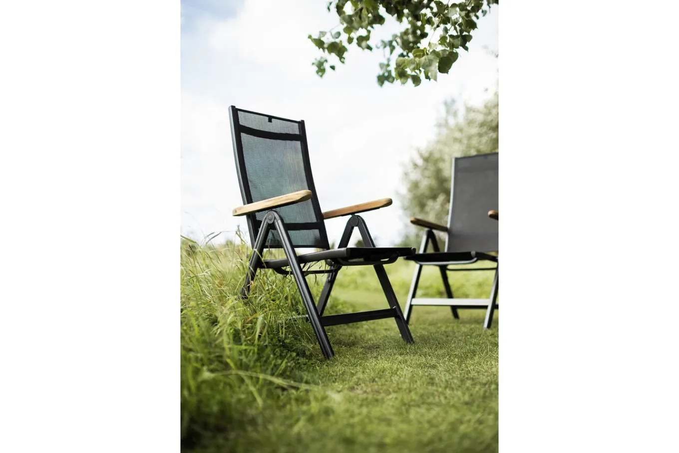 Granada Klappstuhl, anthrazit, Alu/Textilene, 0301201-7100 Aluminium-Gartenmöbel|Gartenstühle & Gartensessel