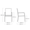 Outlet Granada Stapelsessel, anthrazit/anthrazit, Alu/Textilene, 0301205-7100 Aluminium-Gartenmöbel|Gartenstühle & Gartensessel