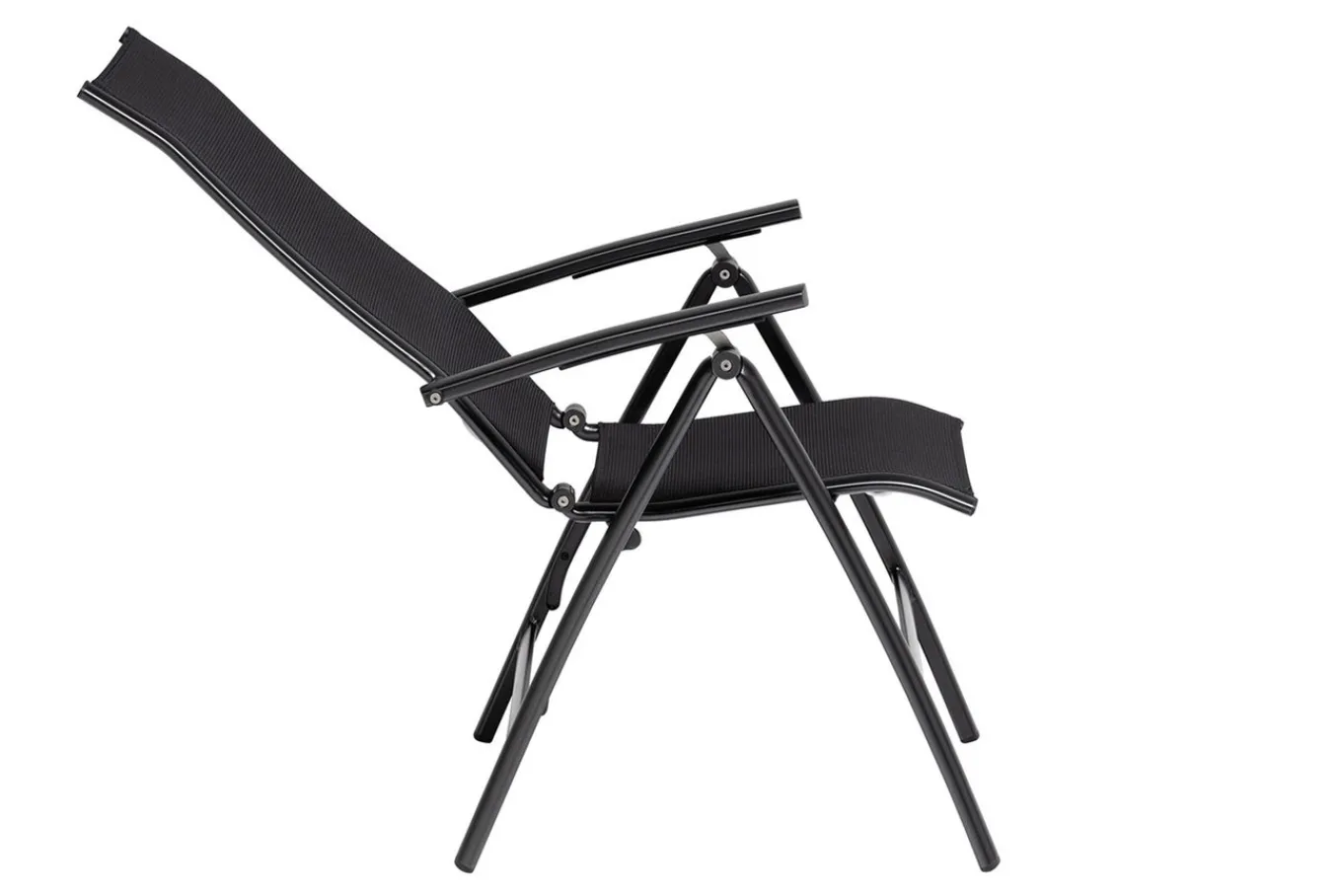 Online Legato Curve Klappstuhl, anthrazit, Alu/Textilene, 0302301-7000, verstellbare Rückenlehne Aluminium-Gartenmöbel|Gartenstühle & Gartensessel