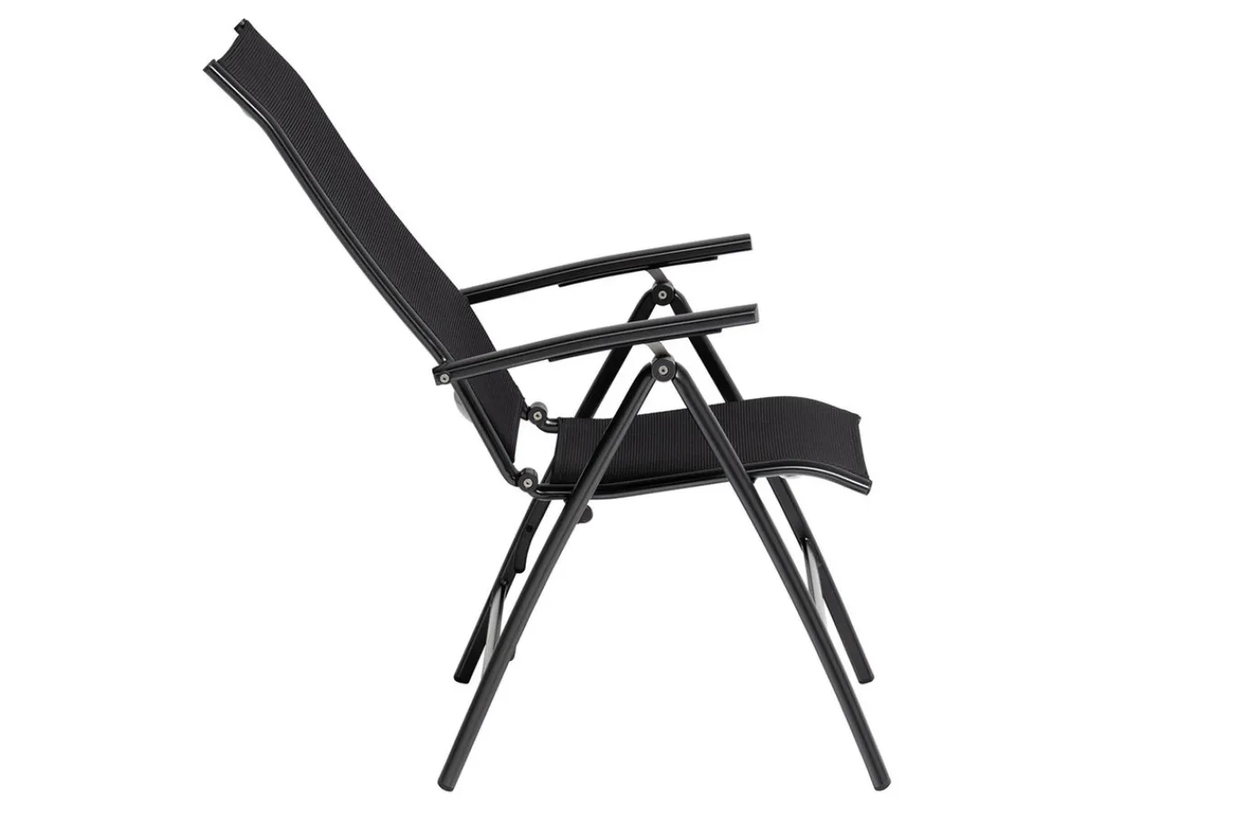 Online Legato Curve Klappstuhl, anthrazit, Alu/Textilene, 0302301-7000, verstellbare Rückenlehne Aluminium-Gartenmöbel|Gartenstühle & Gartensessel