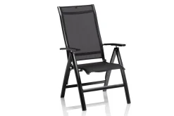 Online Legato Curve Klappstuhl, anthrazit, Alu/Textilene, 0302301-7000, verstellbare Rückenlehne Aluminium-Gartenmöbel|Gartenstühle & Gartensessel