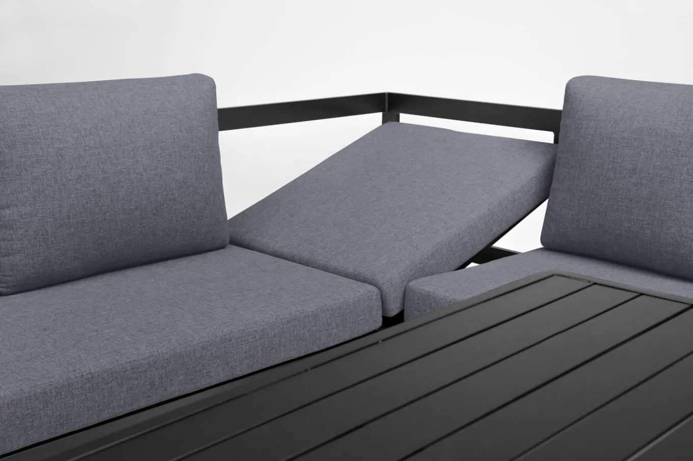 Online Ocean Dining-Lounge, anthrazit/grau, 223 x 200 cm, inkl. Kissen, 0320831-7100 Garten-Essgruppen|Aluminium-Gartenmöbel