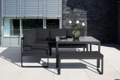 Clearance Ocean Dining-Lounge, anthrazit/anthrazit, 223 x 200 cm, inkl. Kissen, 0320831-7200 Garten-Essgruppen