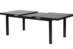 Premium/Granada Garten-Essgruppe, Anthrazit/Grau, Alu/Glas, Ausziehtisch 180/240x100cm, 8 Klappstühle Garten-Essgruppen|Aluminium-Gartenmöbel