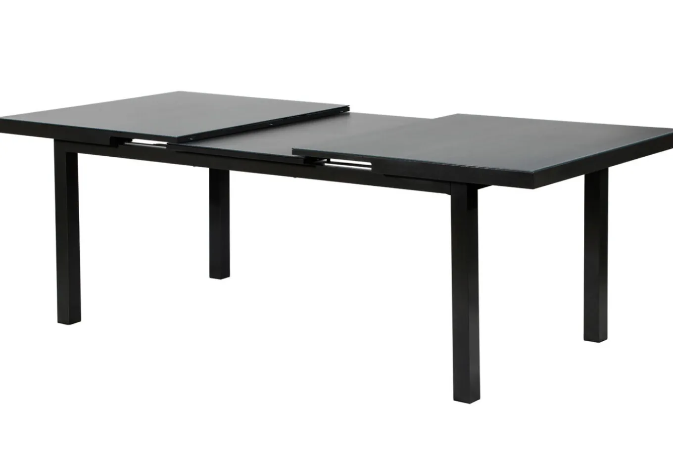 Clearance Premium/Granada Garten-Essgruppe, Anthrazit/Grau, Alu/Glas, Ausziehtisch 180/240x100cm, 8 Sessel Garten-Essgruppen|Aluminium-Gartenmöbel