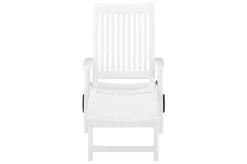 Discount Roma Rollliege, weiß, Kunststoff, 185 x 71 x 40,5 cm, 01638-000 Gartenliegen
