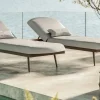 Discount Confort Sun Lounger Gartenliegen-Set, mondgrau/anthrazit, Alu/Polyester, verstellbar, wetterbeständig, inkl. Kissen Gartenliegen|Aluminium-Gartenmöbel